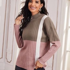 Dash Outfitters Colorblock Sweater Size Small —#074